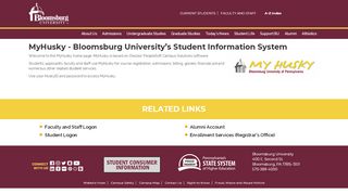 
                            3. MyHusky - Bloomsburg University's Student Information ...