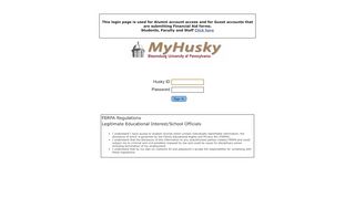 
                            6. MyHusky Sign-in
