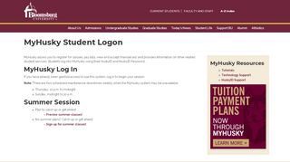 
                            3. MyHusky Student Logon | intranet.bloomu.edu