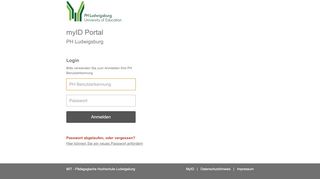 
                            7. myID Portal @ ph-ludwigsburg