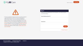 
                            9. MyIDCare - Sign In