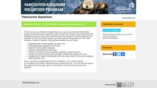 
                            4. MyImpactPage - Vancouver Aquarium - Better Impact