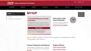 
                            9. MyIUP - Indiana University of Pennsylvania