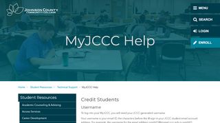 
                            4. MyJCCC Help - Johnson County Community College