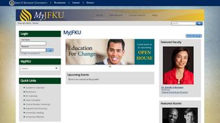 
                            2. MyJFKU - John F. Kennedy University