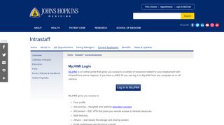 
                            9. MyJHMI Login | Intrastaff Temporary Medical Staffing