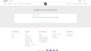 
                            3. MyJio Account - Sign In to Your Jio Account