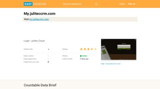 
                            9. My.juliteccrm.com: Login - julitec Cloud - Easy Counter