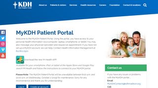 
                            7. MyKDH Patient Portal | King's Daughters' Health