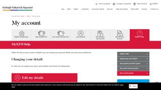 
                            3. MyKFH - Help with account settings - Kinleigh Folkard & Hayward