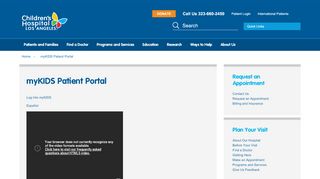 
                            1. myKIDS Patient Portal | CHLA