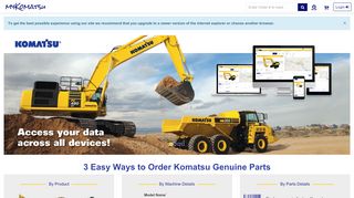 
                            8. mykomatsu.komatsu - 3 Easy Ways to Order Komatsu Genuine Parts