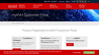 
                            1. myKVH Customer Portal - KVH