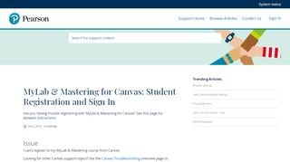 
                            8. MyLab & Mastering for Canvas: Student Registration and Sign In