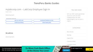 
                            7. mylabcorp.com – LabCorp Employee Sign In