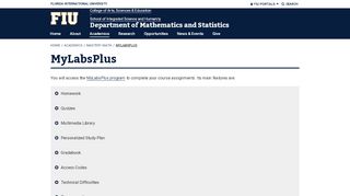 
                            2. MyLabsPlus - mathstat.fiu.edu