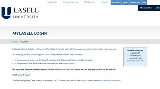 
                            5. MyLasell Login – Lasell University - Lasell College