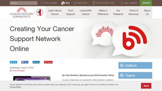 
                            4. MyLifeLine.org | Cancer Support Service - Cancer Support Community