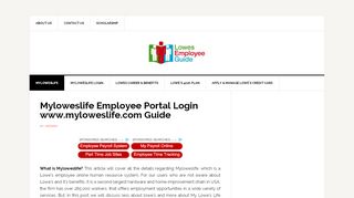 
                            9. Myloweslife Employee Login – www.myloweslife.com