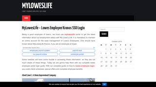 
                            1. MyLowesLife – Lowes Employee Kronos SSO Login