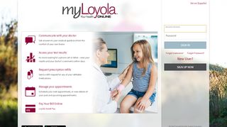 
                            1. myLoyola - Login Page