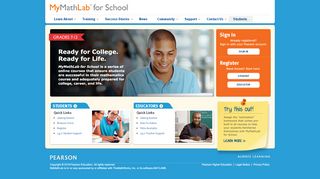 
                            10. MyMathLab for School: K-12 students and teachers