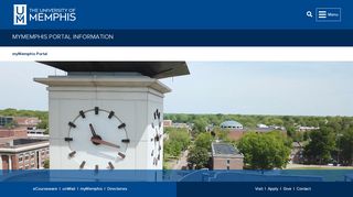 
                            5. myMemphis Portal Information - The University of Memphis