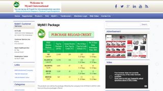 
                            8. MyMi1 Package ~ Rebate for Topup and Bills