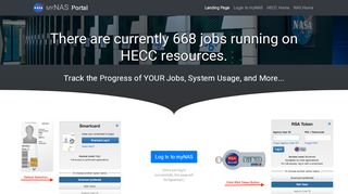 
                            4. myNAS Portal Landing Page - Nasa