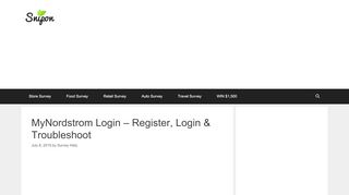 
                            8. MyNordstrom Login – Register, Login & Troubleshoot