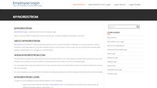 
                            4. Mynordstrom Login - www.Mynordstrom.com Employee Login