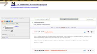 
                            7. MYOB Essentials Accounting topics