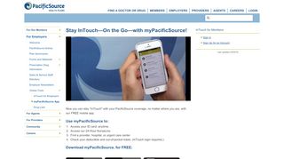 
                            7. myPacificSource mobile app - PacificSource Health Plans