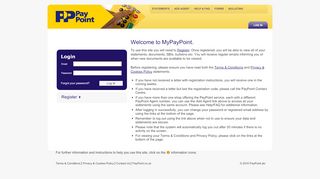 
                            1. MyPayPoint - Log In
