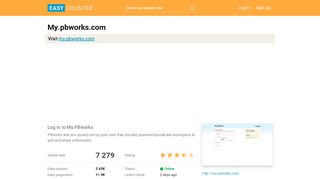 
                            8. My.pbworks.com: Log in to My PBworks - Easy …