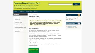 
                            5. mypension | Tyne & Wear Pension Fund