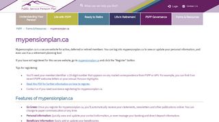 
                            5. mypensionplan.ca - Public Service Pension Plan