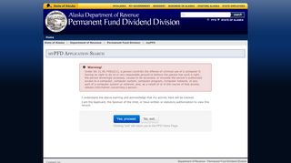 
                            3. myPFD - Permanent Fund Dividend Division | State of Alaska