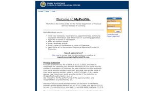 
                            1. MyProfile - Florida Department of Financial Services