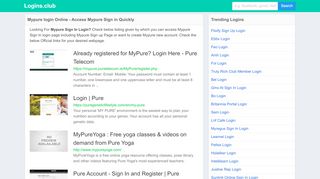 
                            8. Mypure login Online - Access Mypure Sign in Quickly