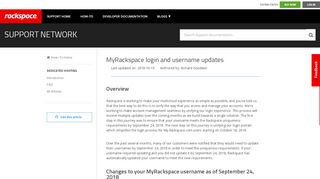 
                            4. MyRackspace login and username updates - …