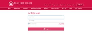 
                            9. myRegis Login - Regis High School