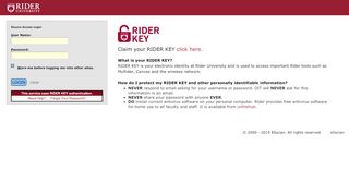 
                            6. myRider Portal - Login - Rider University