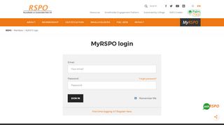 
                            5. MyRSPO login | RSPO - Roundtable on Sustainable Palm Oil