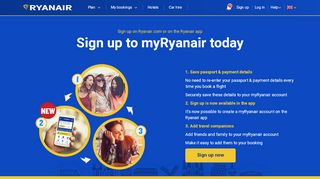 
                            1. MyRyanair | Quick and simple bookings