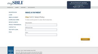 
                            10. mySBLI - Make a Payment