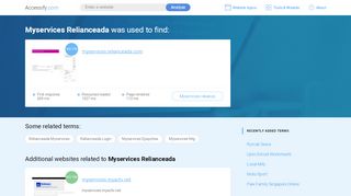 
                            8. Myservices Relianceada at top.accessify.com