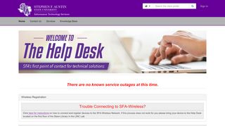 
                            2. mySFA | Information Technology Services | SFASU