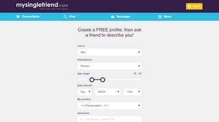 
                            4. MySingleFriend - Join Now!