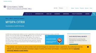 
                            5. mySIPA Citrix | Columbia SIPA